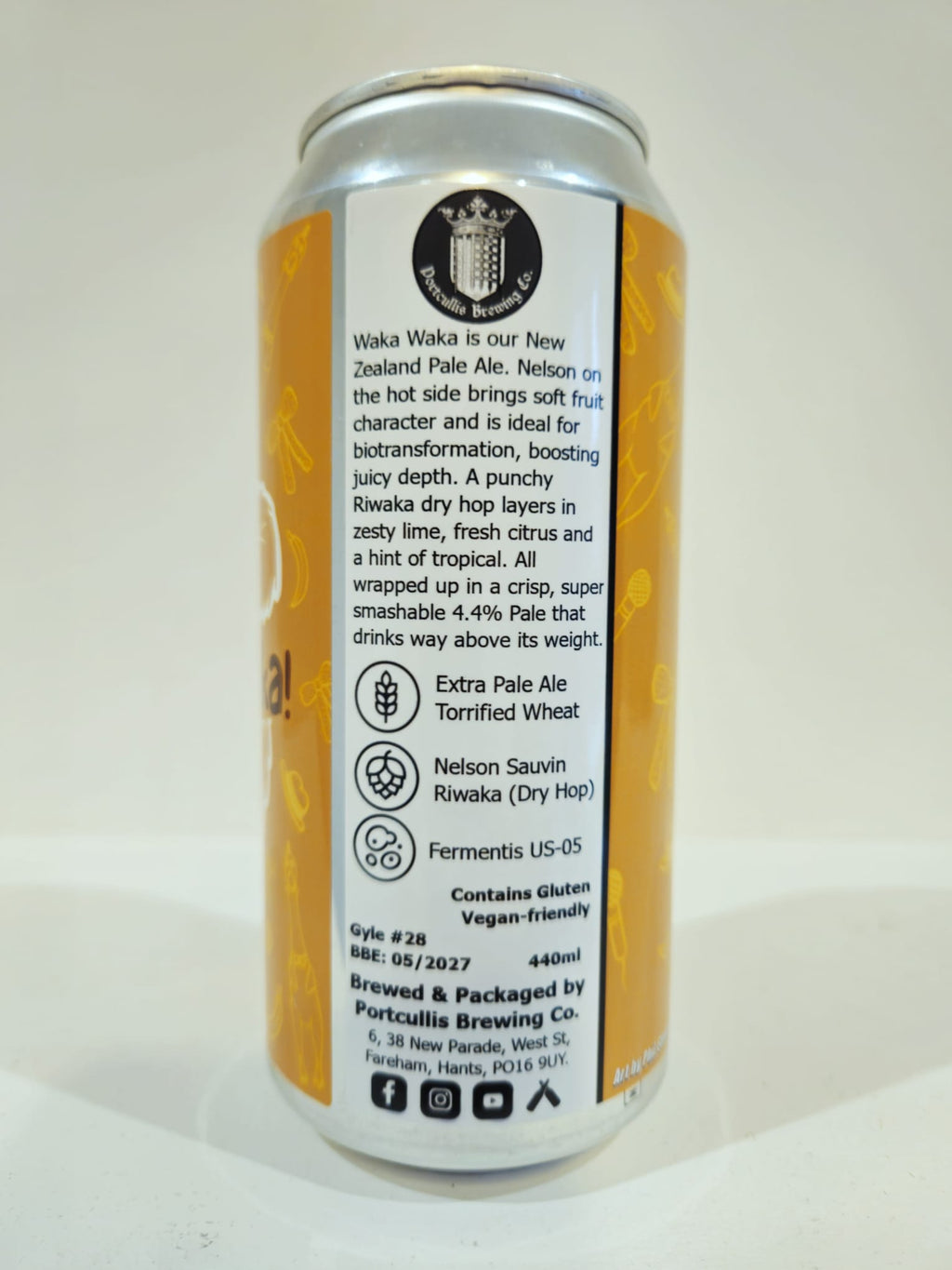 Waka Waka - New Zealand Pale Ale - 4.4% ABV (440ml Can)